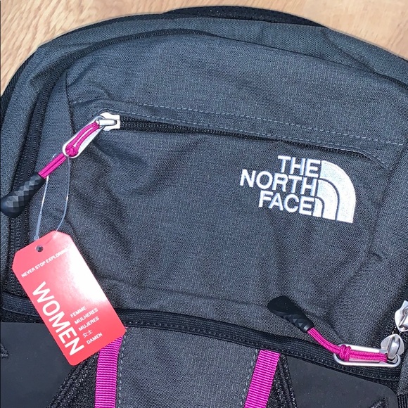 NWT The North Face Recon Backpack - Grey/Purple - Picture 16 of 16